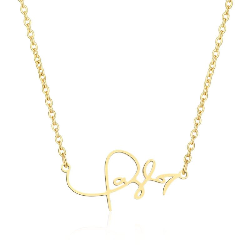 Taylor autograph necklace gold