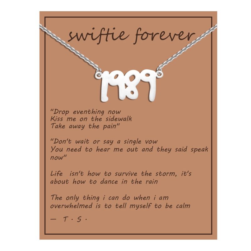 Swiftie Necklace – Gold and Silver Stainless Steel, Inspired by Taylor Swift | 16" Chain, Waterproof & Non-Tarnish - Image 9