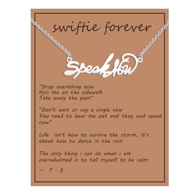 Swiftie Necklace – Gold and Silver Stainless Steel, Inspired by Taylor Swift | 16" Chain, Waterproof & Non-Tarnish - Image 11
