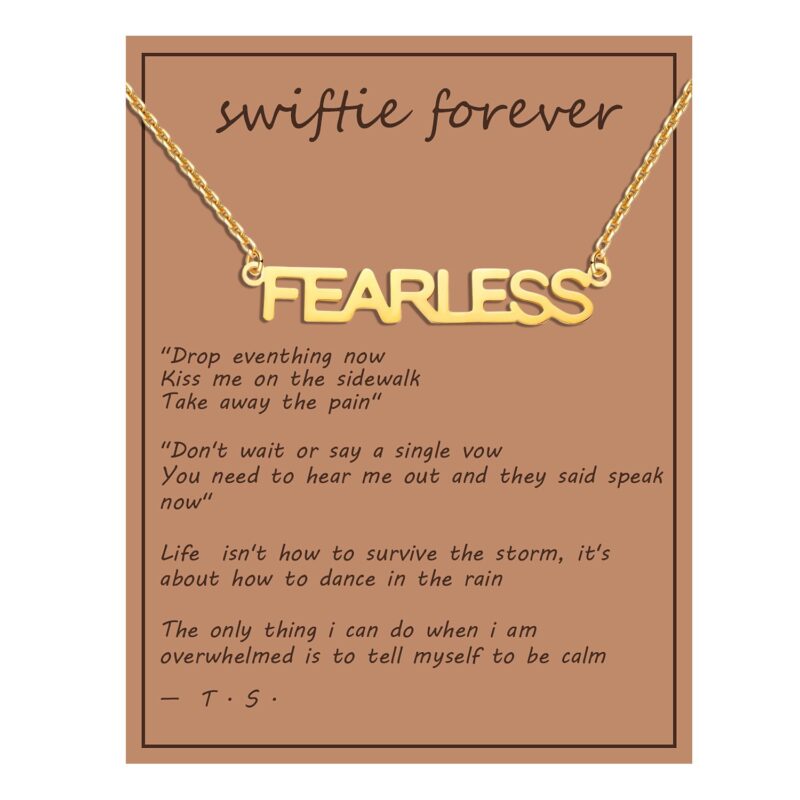 Swiftie Necklace – Gold and Silver Stainless Steel, Inspired by Taylor Swift | 16" Chain, Waterproof & Non-Tarnish - Image 12