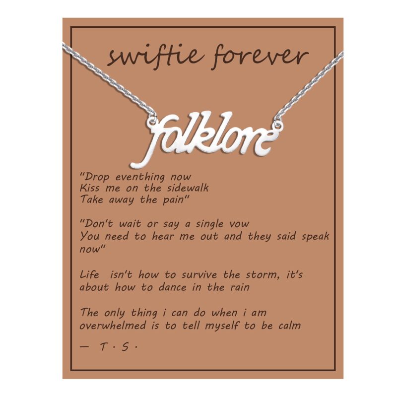 Swiftie Necklace – Gold and Silver Stainless Steel, Inspired by Taylor Swift | 16" Chain, Waterproof & Non-Tarnish - Image 19
