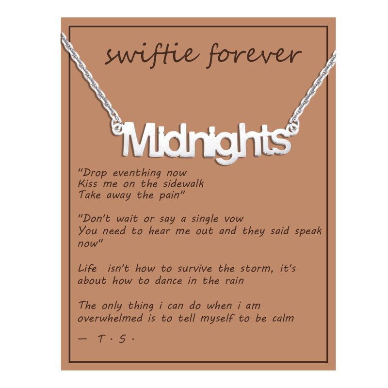 Swiftie Necklace – Gold and Silver Stainless Steel, Inspired by Taylor Swift | 16" Chain, Waterproof & Non-Tarnish - Image 23