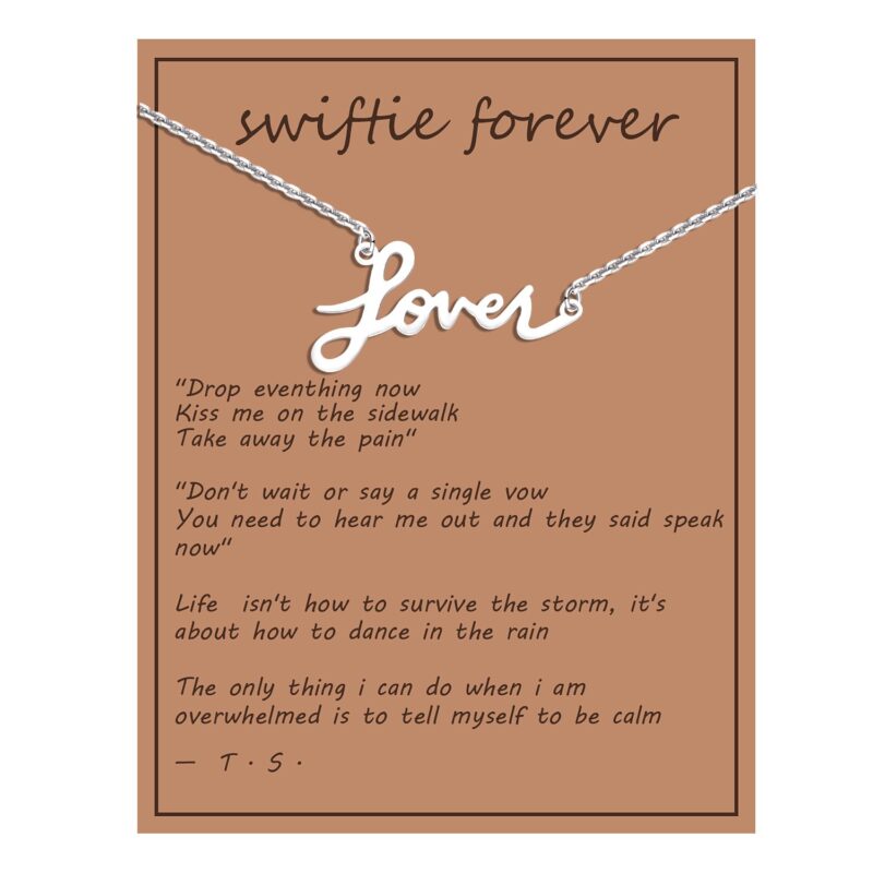 Swiftie Necklace – Gold and Silver Stainless Steel, Inspired by Taylor Swift | 16" Chain, Waterproof & Non-Tarnish - Image 25