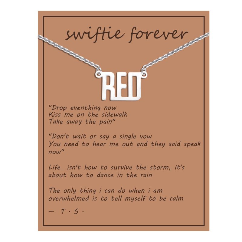 Swiftie Necklace – Gold and Silver Stainless Steel, Inspired by Taylor Swift | 16" Chain, Waterproof & Non-Tarnish - Image 29