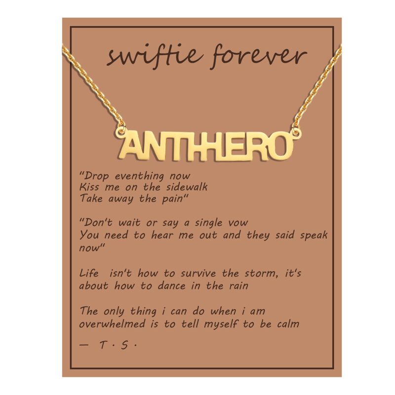 Swiftie Necklace – Gold and Silver Stainless Steel, Inspired by Taylor Swift | 16" Chain, Waterproof & Non-Tarnish - Image 30