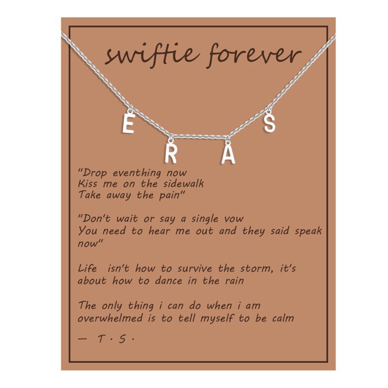Swiftie Necklace – Gold and Silver Stainless Steel, Inspired by Taylor Swift | 16" Chain, Waterproof & Non-Tarnish - Image 35