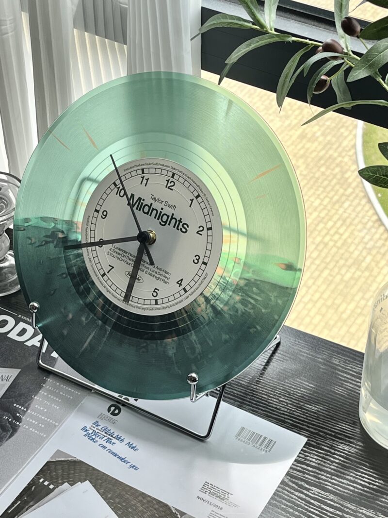 Taylor Swift Midnights Vinyl Record Wall Clock | Taylor Gift | Swiftie Merch