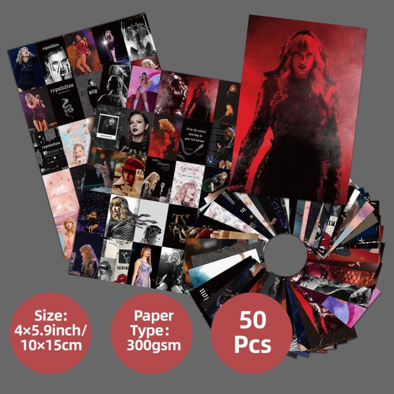 Taylor Swift Physical Art Print 50pcs | The Eras Tour Poster | Mini Print Wall Art | NO FRAME - Image 3