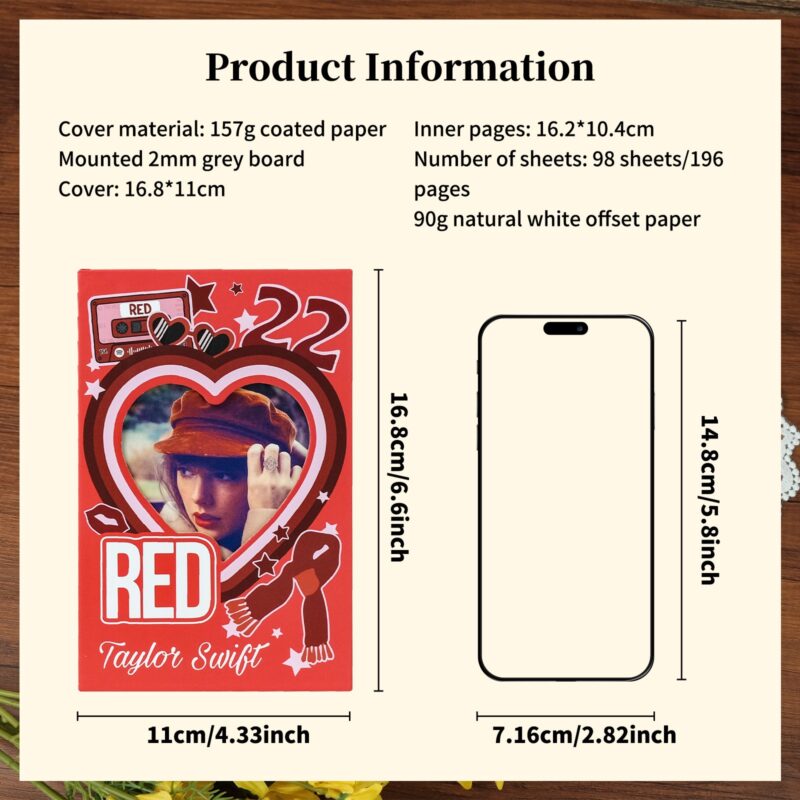 Custom Taylor Swift Hardcover Notebook & Journal | The TTPD | RED | The Eras Tour Notebook | Swiftie Inspired Notebook - Image 13