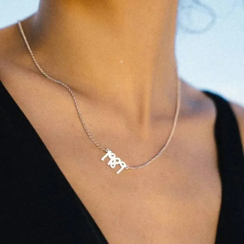 Album Title Stainless Steel Necklace Collection (Multiple Eras)