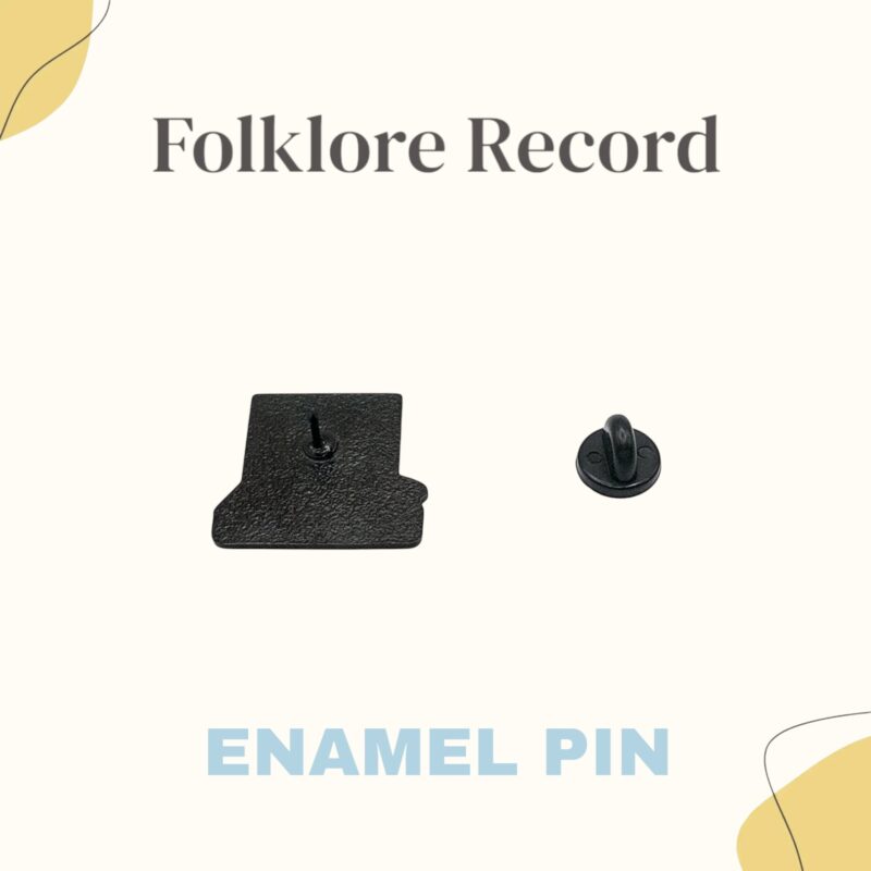 Taylor Swift Theme Pin(s) - Folklore Record Enamel Pin - Image 3