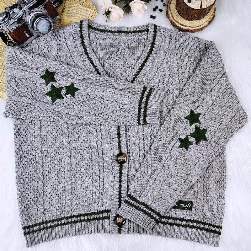 Folklore Star Cardigans - with TS Name Patch - Image 3