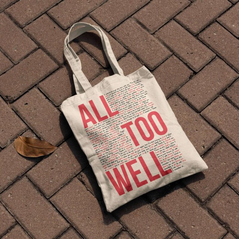 All Too Well Canvas Tote Bag | Single-Sided - Image 3