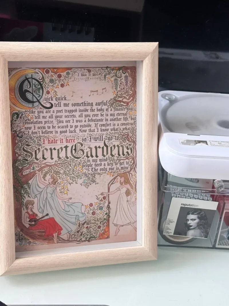 Taylor Swift Medieval Song Manuscript Framed Art - Image 5