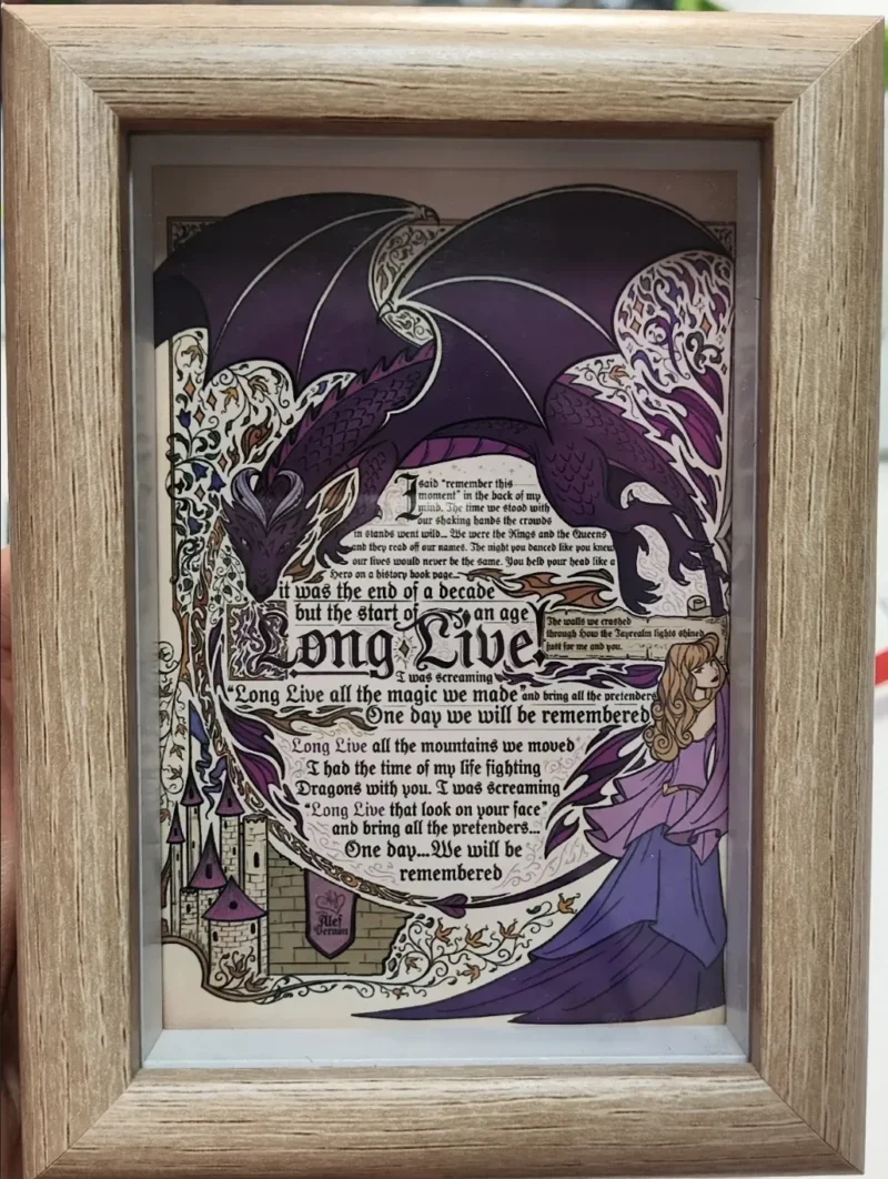 Taylor Swift Medieval Song Manuscript Framed Art - Image 3