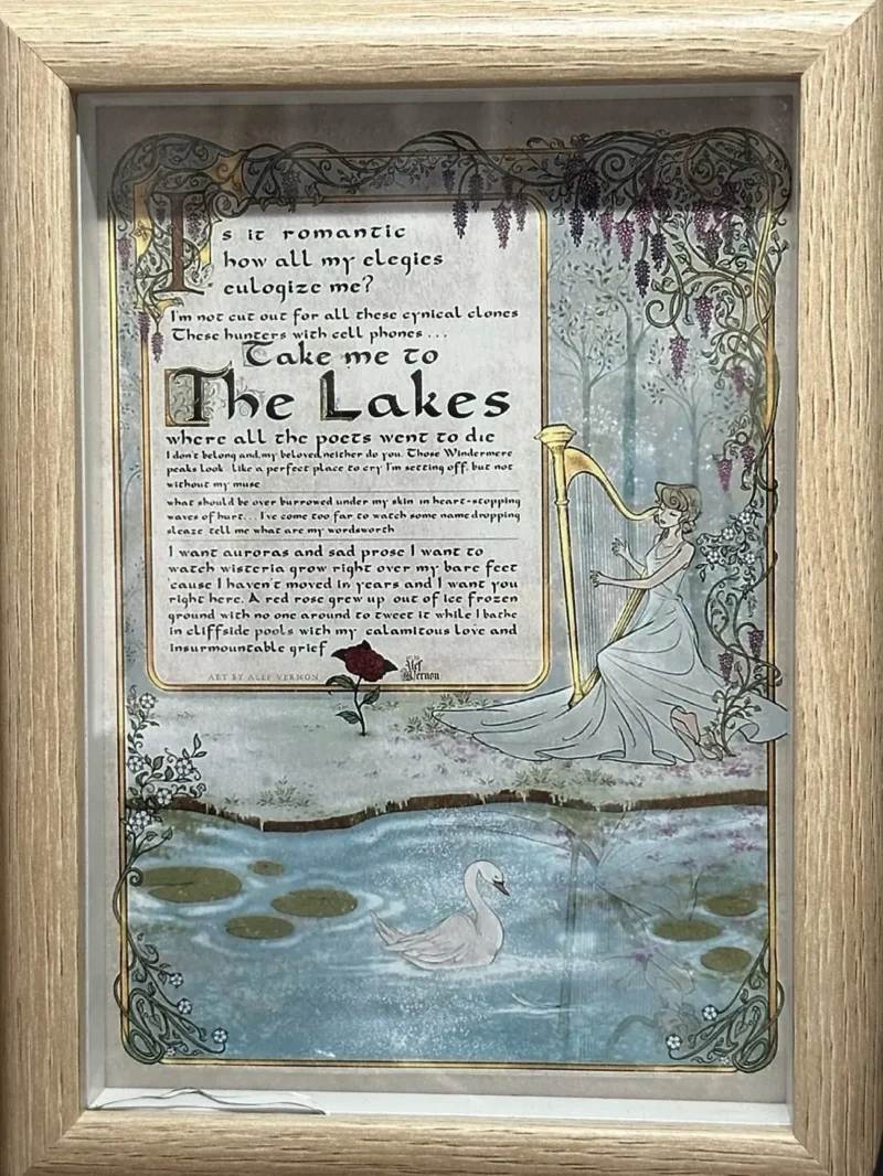 Taylor Swift Medieval Song Manuscript Framed Art - Image 6
