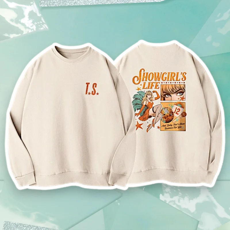 Showgirl's Life Vintage Sweatshirt | American Comic Style Graphic