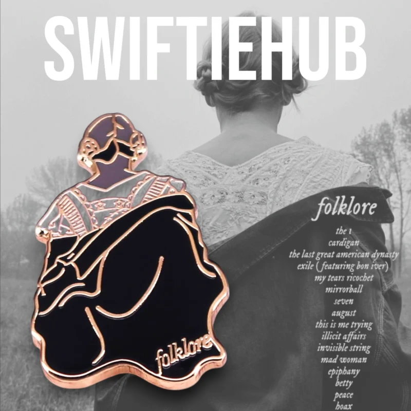 Folklore Album Cover Enamel Pin