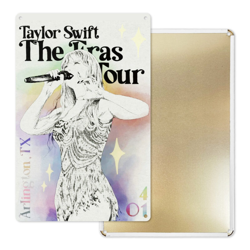 Taylor Swift Sketch Tin Sign Wall Art | Vintage Metal Iron Painting | Swiftie Home Decor | Retro Bar Café Wall Hanging | Music Room Gift