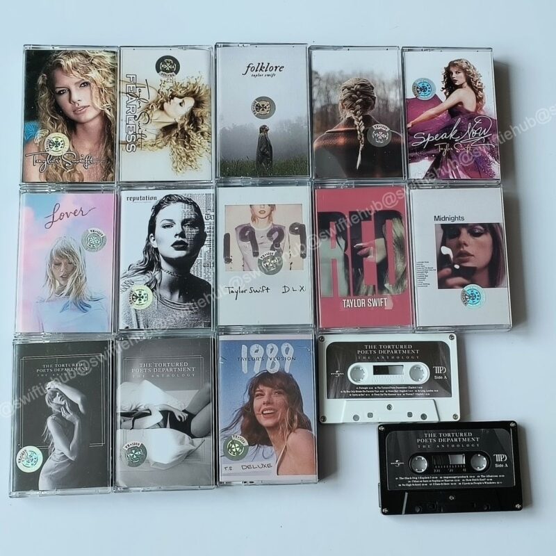 Custom Taylor Swift Full Discography Cassette Tape Set | All Eras Fan Collection