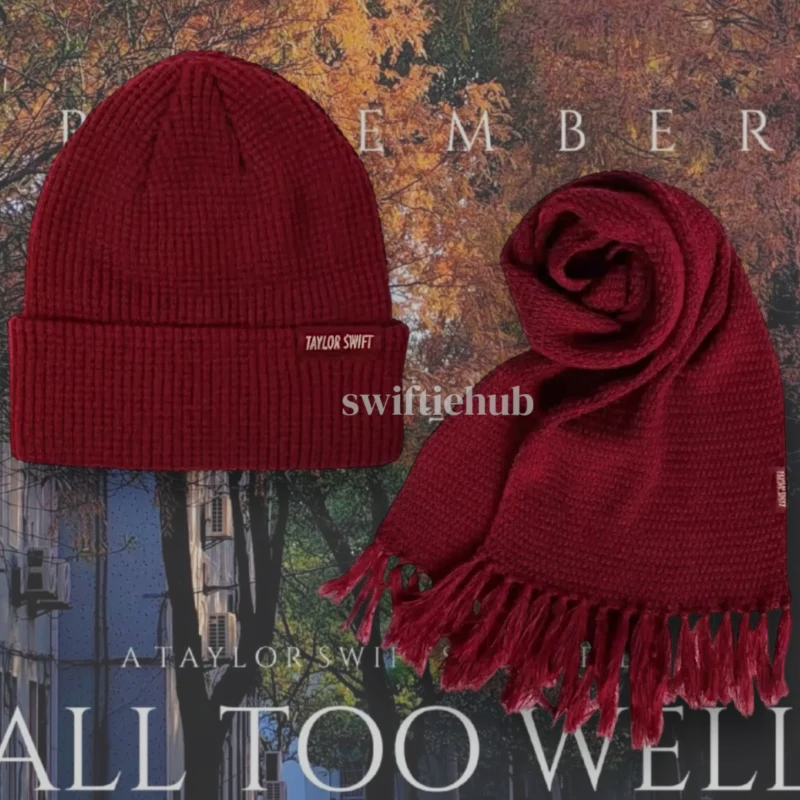 The Red Scarf & Beanie - All Too Well Inspired
