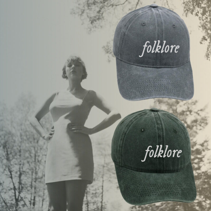folklore Era Embroidered Washed Vintage Baseball Cap (13 Colors)