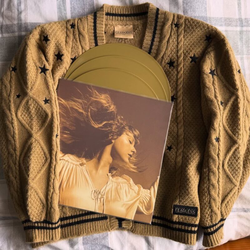 Fearless Cardigan (Taylor's Version) Replica – Star Embroidered Knit Sweater