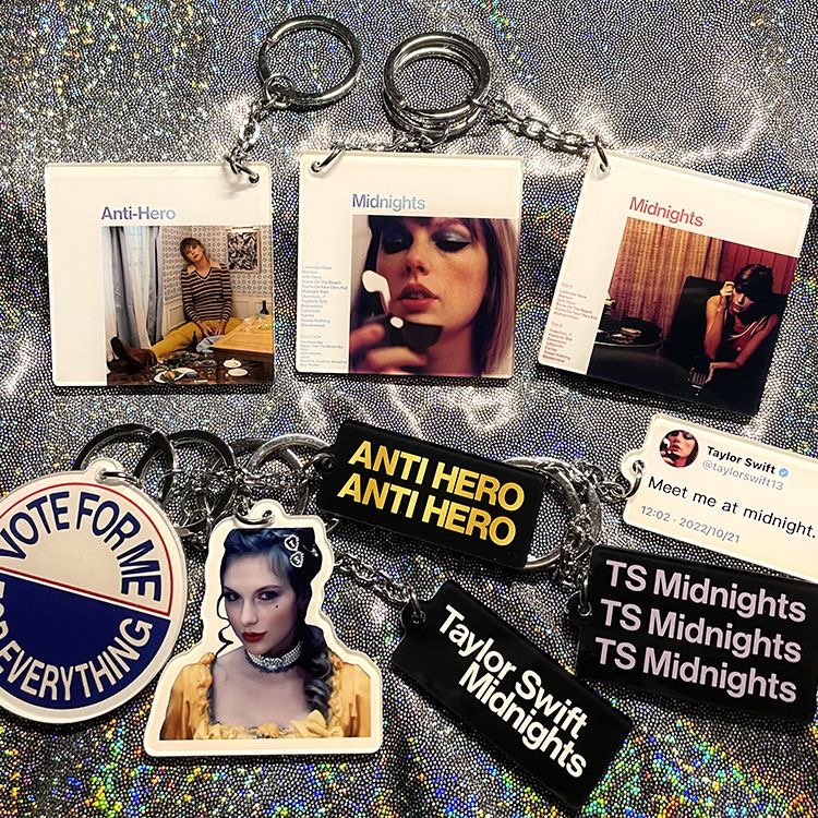 Midnights Album Cover Acrylic Keychain- Vintage Aesthetic