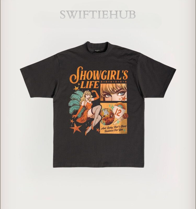 "Showgirl's Life" Vintage Comic Aesthetic Cotton Tee
