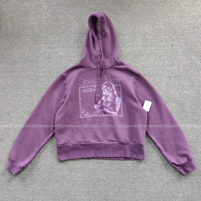 Speak Now (Taylor's Version) Purple Crop Hoodie - The Story Of Us Inspired