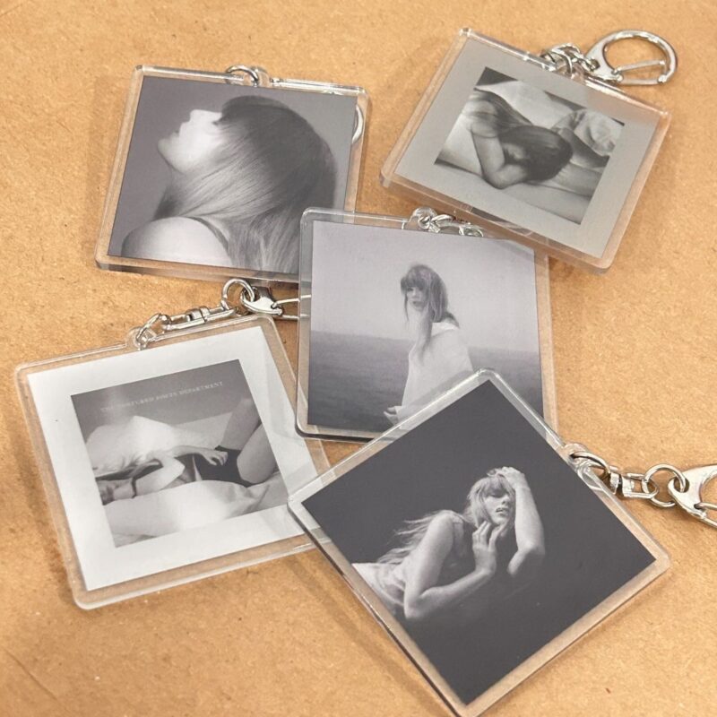 TTPD Keychain | Tortured Poets Department Acrylic Double-Sided Key Fob