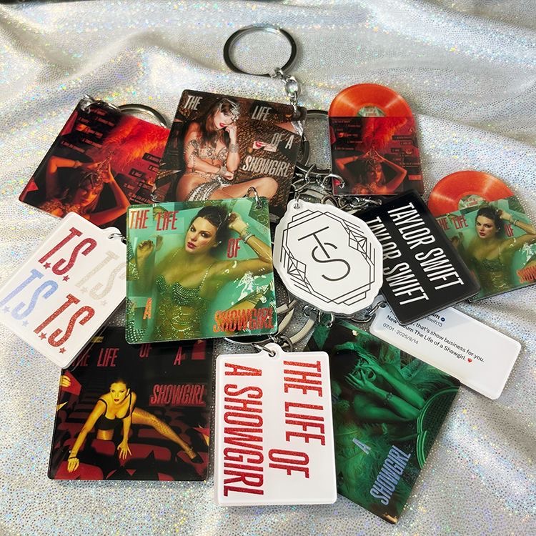 "The Life Of A Showgirl" Album Art Acrylic Keychain