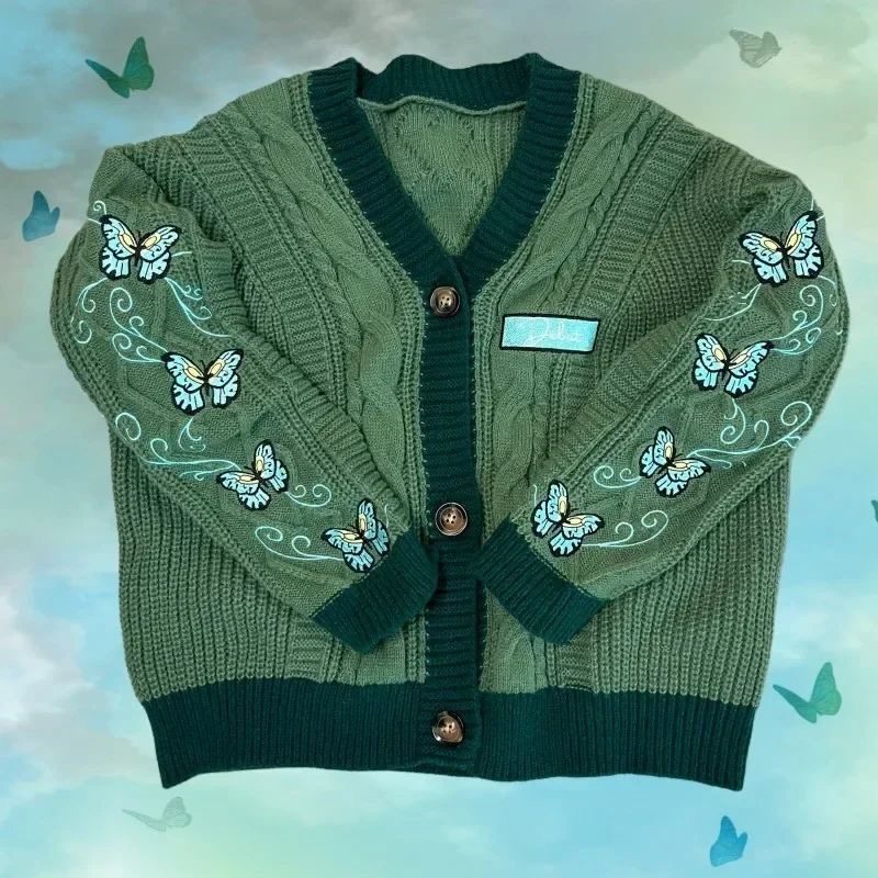 The Debut Butterfly Cardigan | Taylor Swift Inspired Embroidered Knit Sweater