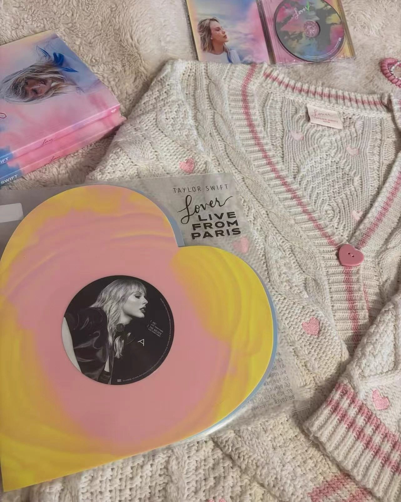 Lover Inspired Pink Heart Embroidery Knit Cardigan - Image 7