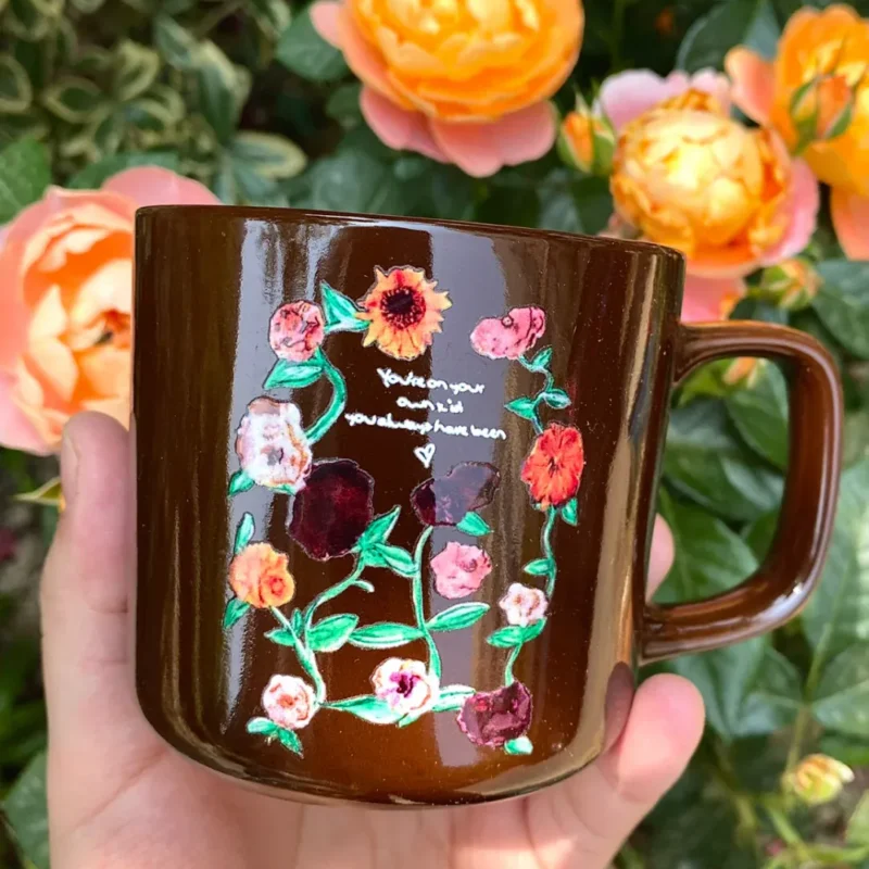The Eras Tour Wildflower Ceramic Mug - Enchanting Floral Garden Edition