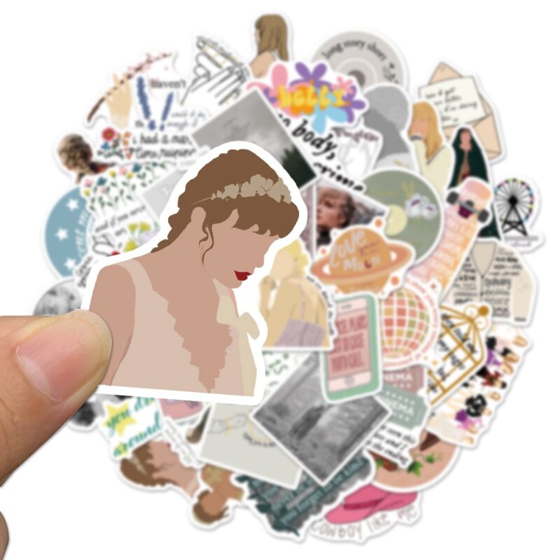 50Pcs Taylor Swift Era-Inspired Album Waterproof Vinyl Stickers