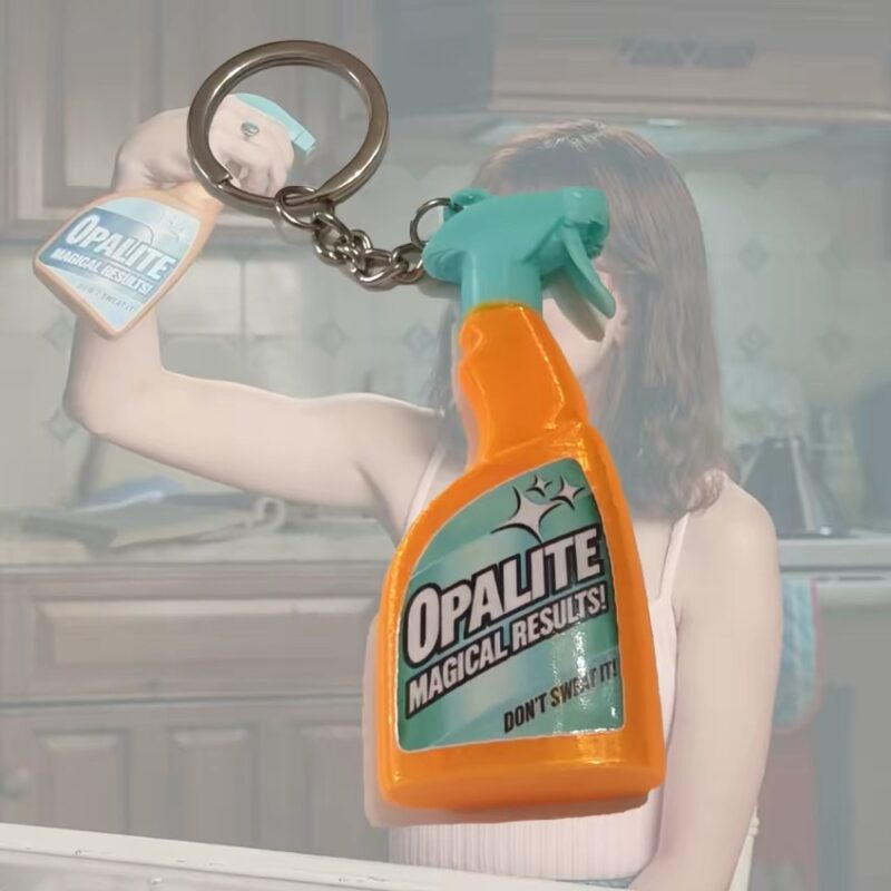 Opalite Magic Spray Bottle Keychain | Red & Orange | 3D Printed