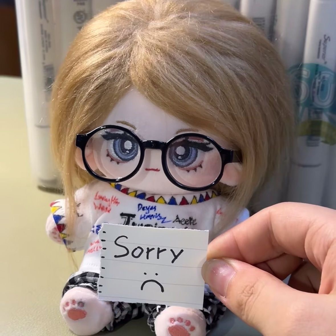 The Taylor 20cm Cotton Plush Doll – Embroidered Lucky '13' Edition