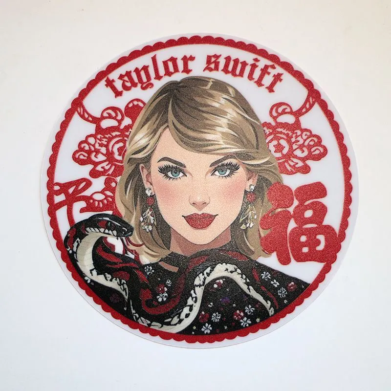 Lunar New Year Static Window Sticker – Custom Swiftie Reputation Snake Decal