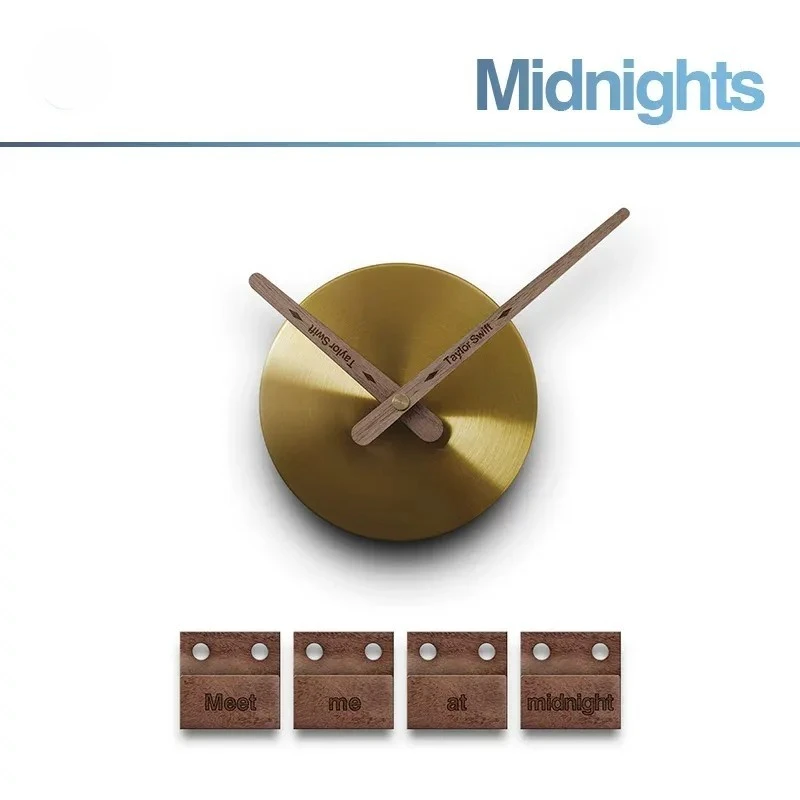 Midnights Vinyl Album Clock Kit - "Meet Me At Midnight" Wall Display Set