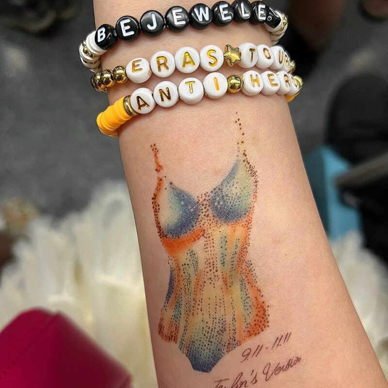 Eras Tour Lover Bodysuit Tattoo Sticker | Waterproof Concert Outfit Accessory