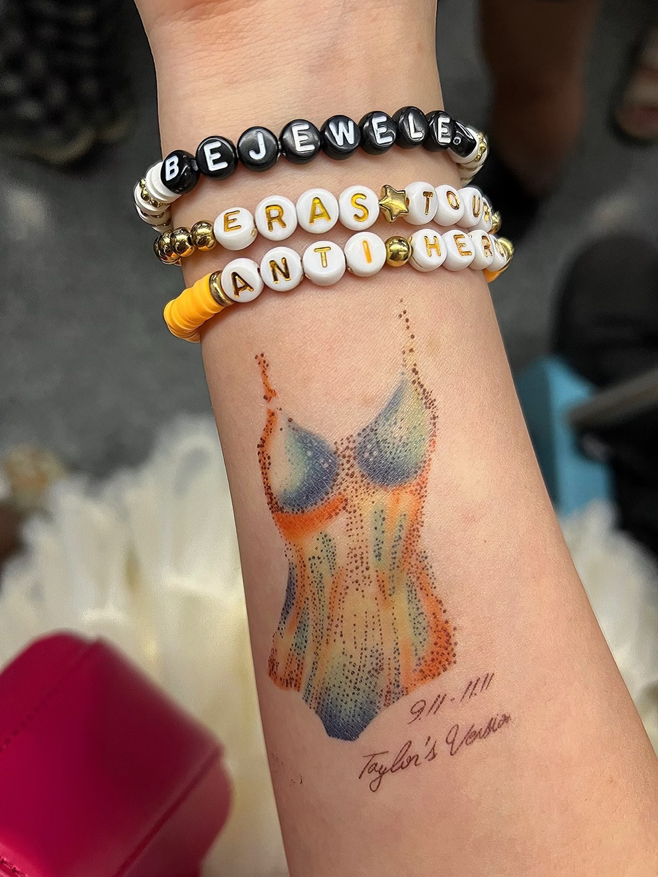 Eras Tour Lover Bodysuit Tattoo Sticker | Waterproof Concert Outfit Accessory