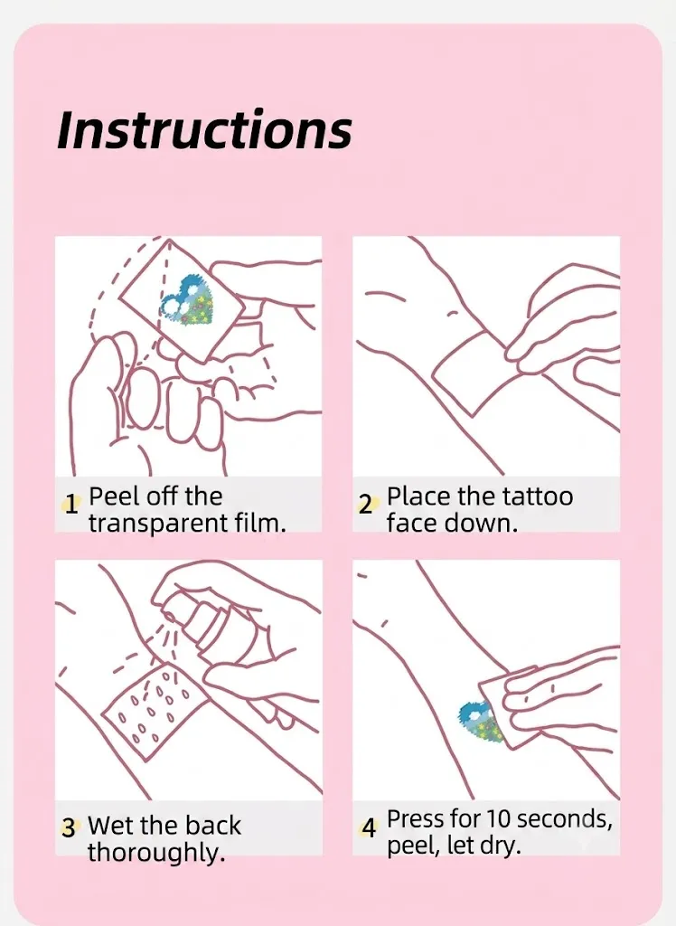 Eras Tour Lover Bodysuit Tattoo Sticker | Waterproof Concert Outfit Accessory - Image 3