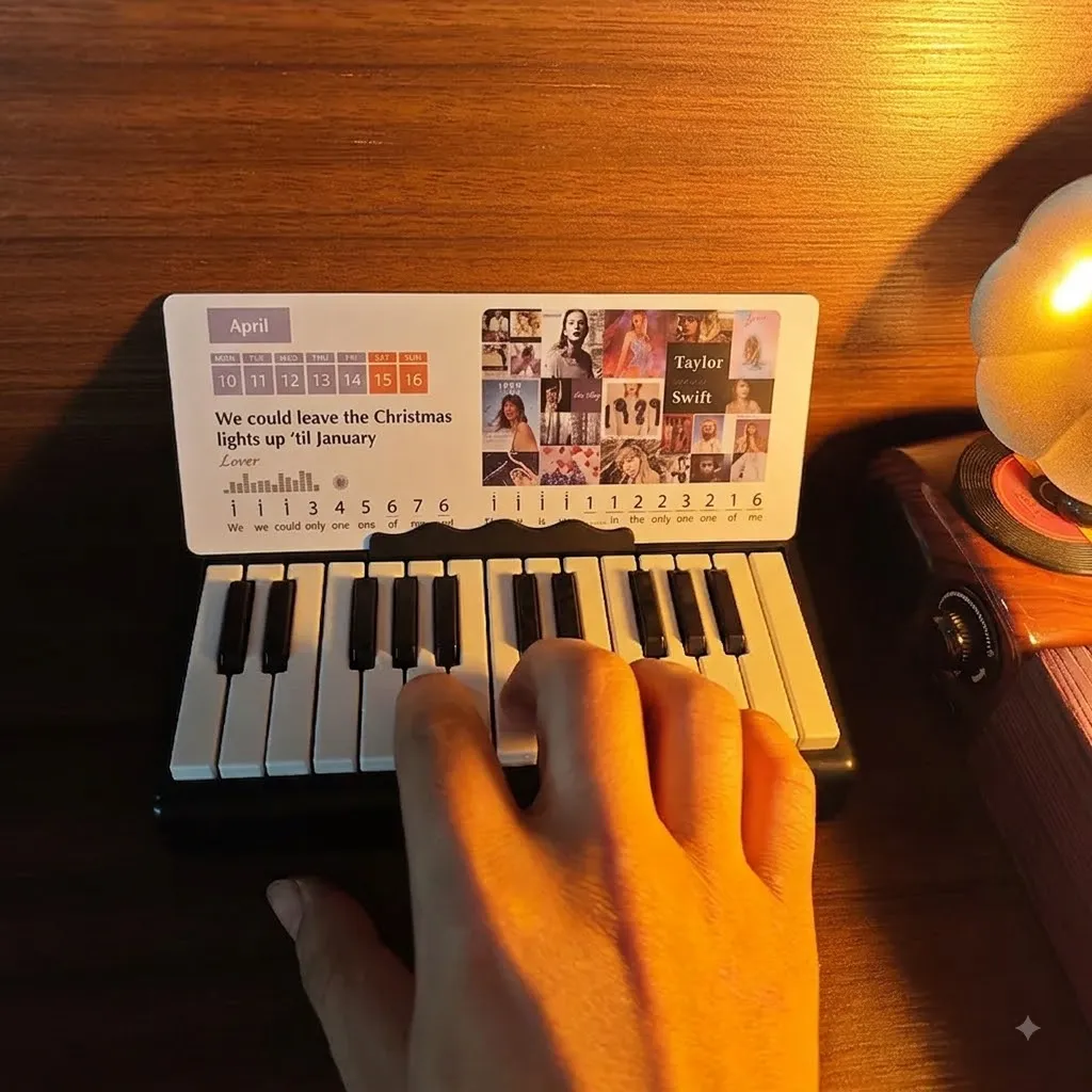 15-Key/25-Key Mini Piano Calendar | Taylor Swift Piano Calendar | Swiftie Merch