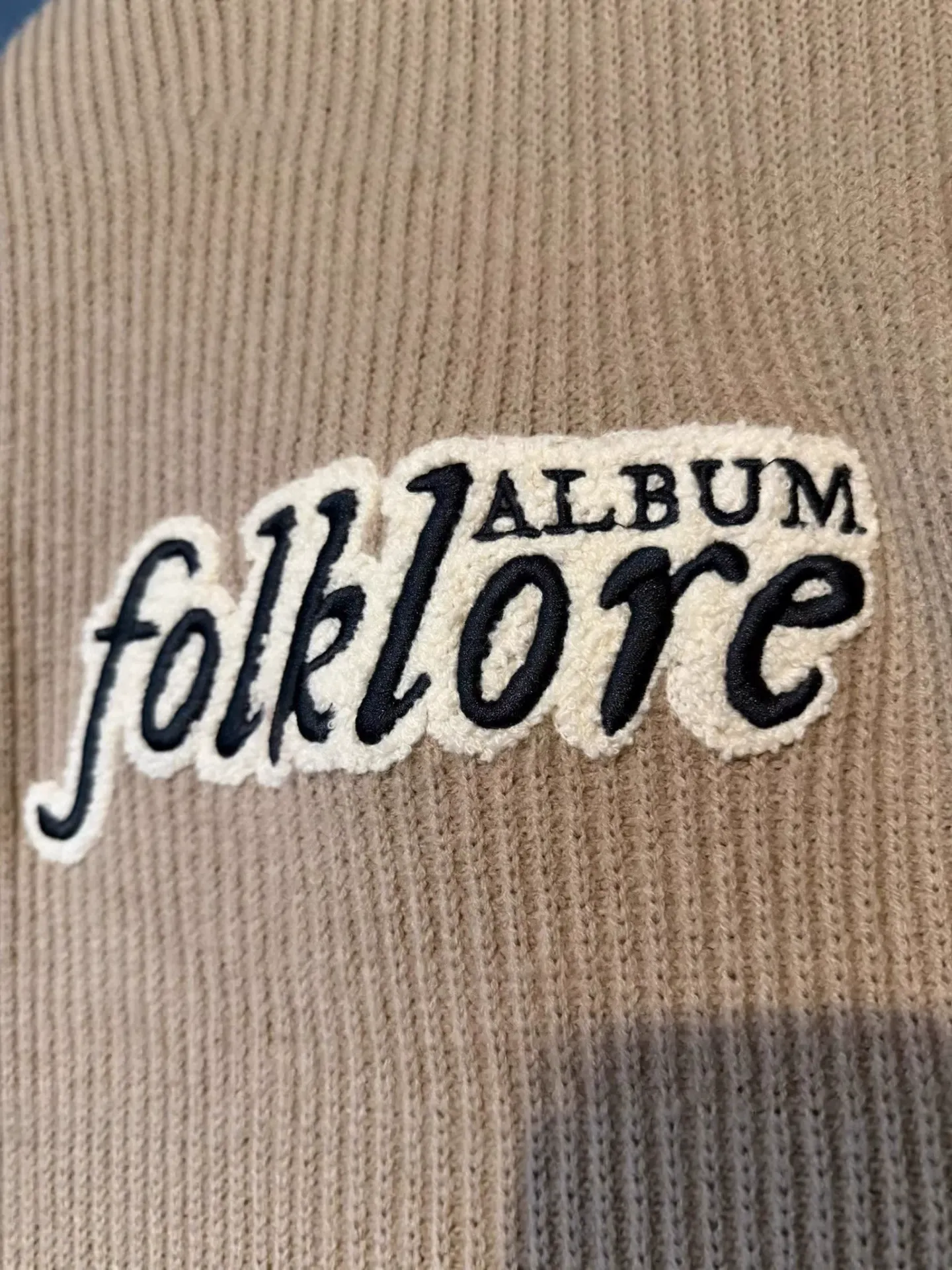 Folklore Inspired Oversized Chenille Crew Neck Sweater - Image 11