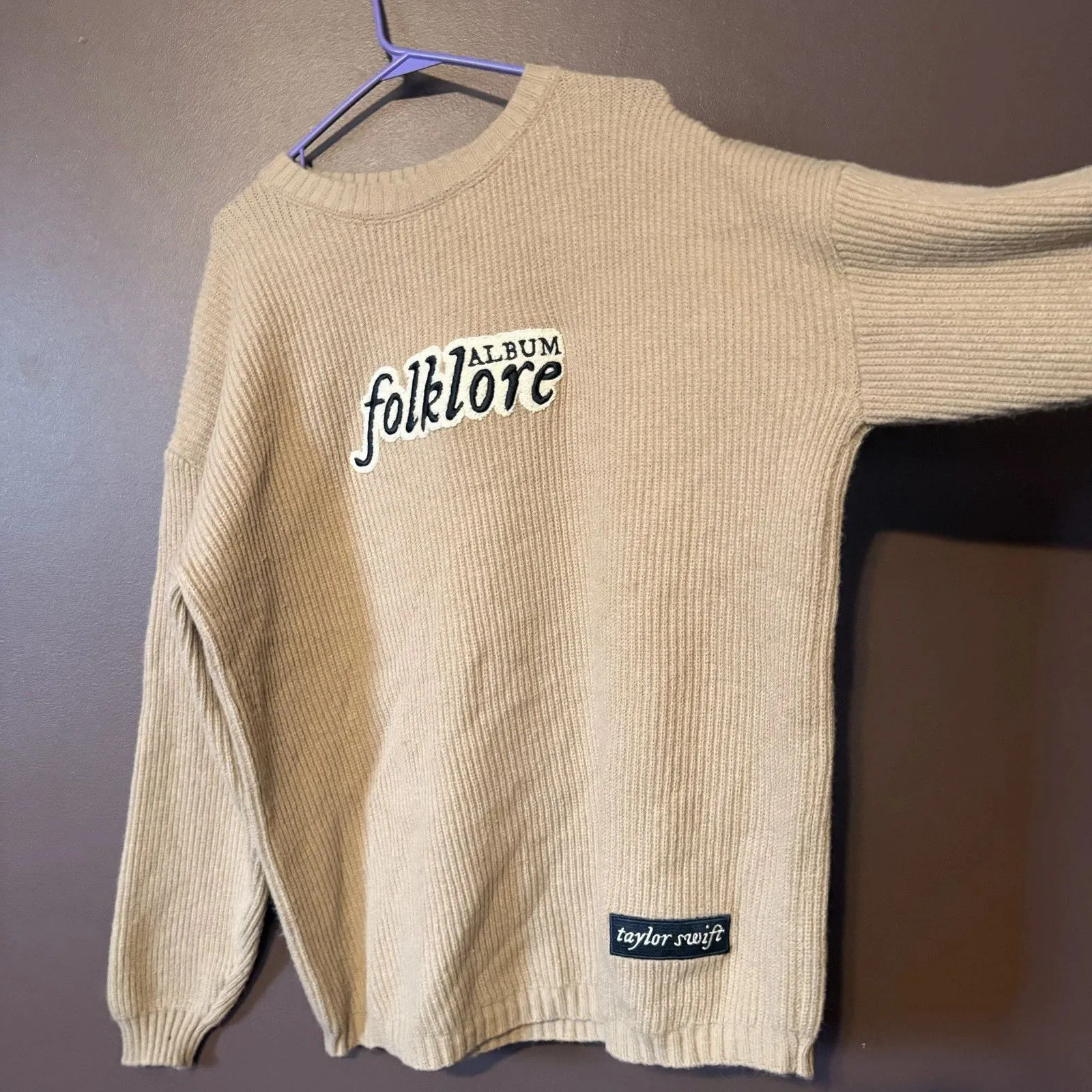 Folklore Inspired Oversized Chenille Crew Neck Sweater - Image 10