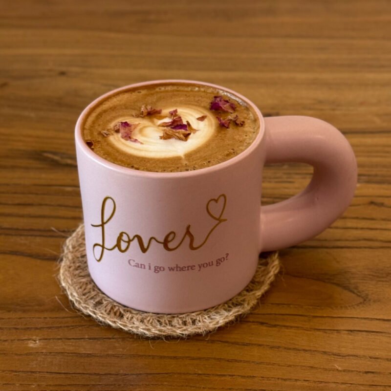 Lover Era Inspired Mug | "Can I Go Where You Go?" Heart Design | 350ml Ceramic Coffee Cup