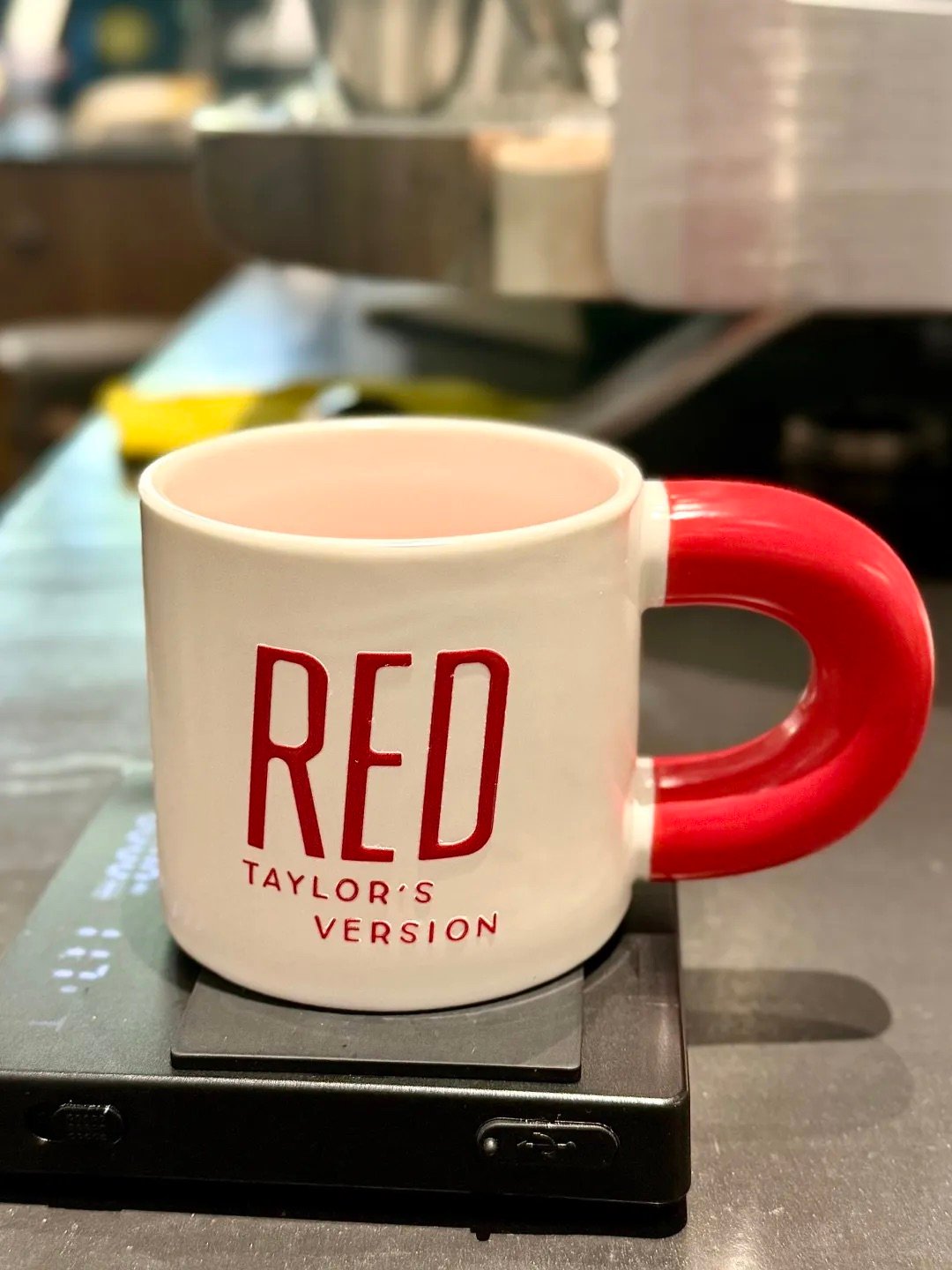 RED TV Inspired Mug | Bold Red Lettering | 350ml Ceramic Coffee Cup - Image 7