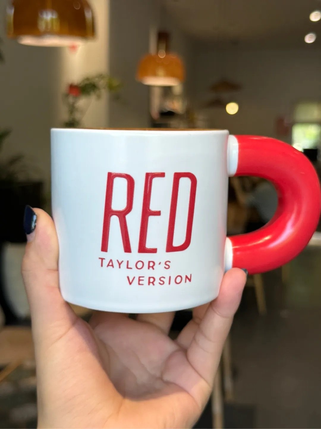 RED TV Inspired Mug | Bold Red Lettering | 350ml Ceramic Coffee Cup - Image 2