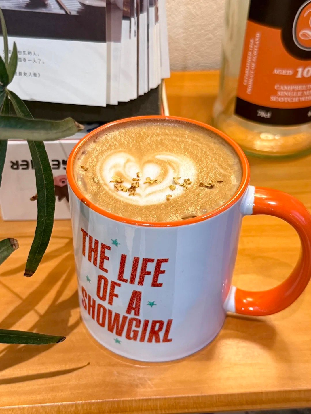 The Life of a Showgirl Era Inspired Mug | Orange Handle & Interior | Ceramic Coffee Cup - Image 10